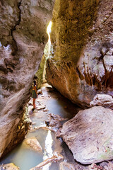 Wall Mural - Peristeria Gorge with water, Peloponnese, Greece