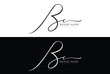 Bc initial handwriting signature logo design