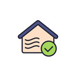 indoor air quality icon with outline