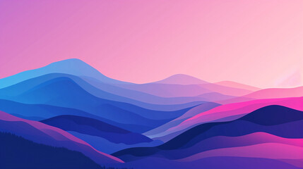 Flat shapeless abstract purple blue pink background gradient wallpaper