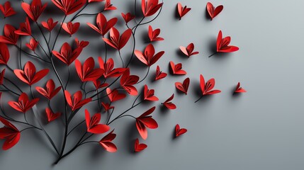 Wall Mural - Creative Manipulation of Background Wallaper for Valentines Day