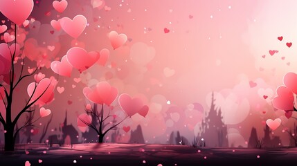 Creative Manipulation of Background Wallaper for Valentines Day