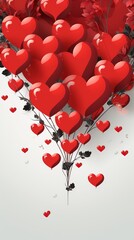 Wall Mural - Creative Manipulation of Background Wallaper for Valentines Day