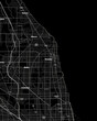 Evanston Illinois Map, Detailed Dark Map of Evanston Illinois