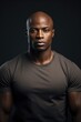 © Fotograf - A man in a brown shirt posing for a picture. Suitable for various uses