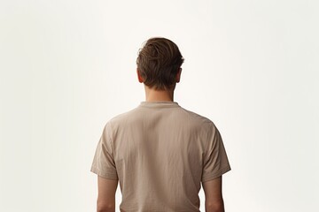 Aufkleber - A man standing with his back to the camera. Suitable for various uses