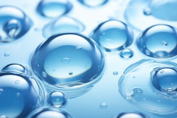 Poster - Close up view of a bunch of water bubbles. Suitable for various uses