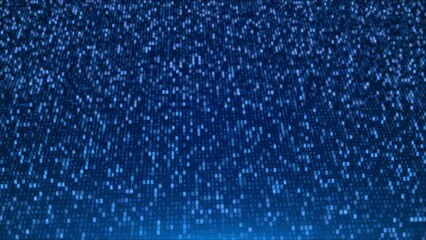 4K Big data digital code running blue mainframe futuristic information technology computer. concepts of finance, game, internet, education, brainstorm, AI deep learning computer, brain, web, network