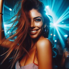 woman dancing in nightclub