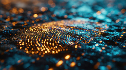 Poster - fingerprint scanning, biometric authentication, cybersecurity and fingerprint password, future techn
