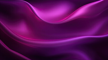 Abstract dark background. Silk satin fabric. Navy magenta purple color. Elegant background with space for design. Soft wavy folds. Christmas, birthday, anniversary, award. Template.