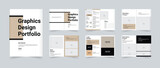 Fototapeta  - Portfolio layout template or graphics design portfolio template