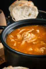 Poster - Spicy tripe soup made of pork stomachs with vegetables.