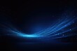 Abstract blue background. Vector illustration. Glowing lines and particles, Dark blue and glowing particle abstract background, AI Generated