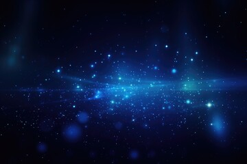 Poster - abstract background with blue lights and stars. vector illustration for your design, dark blue and g