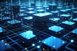 © Ifti Digital - 3D rendering of abstract technology concept background. Computer generated image, Data computation layer representing blockchain, AI Generated