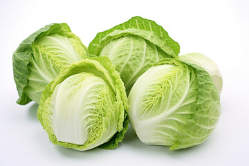 Poster - Cabbage isolated on white background