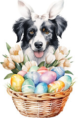 Poster - Easter aussie illustration created with Generative AI technology