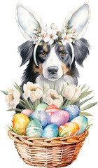 Poster - Easter aussie illustration created with Generative AI technology