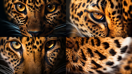 Sticker - close up of leopard