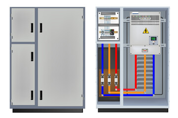 Wall Mural - Control Panel. Production control panel and control of computer devices. Touchpad. Vector graphics