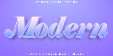 Poster - Purple Soft Modern Vector Fully Editable Smart Object Text Effect