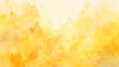 Warm Yellow Watercolor Background with Splashes and Strokes