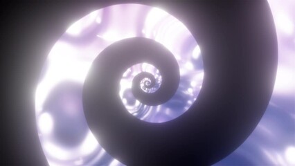 Poster - Abstract spiral energy. Computer generated 3d render