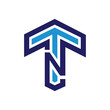 letter nt logo design
