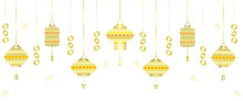 Chinese New Year Lanterns Decoration Vector