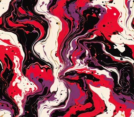 Poster - Marbled Seamless Pattern