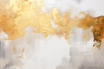 Aufkleber - Generative AI : Art modern oil and acrylic smear blot canvas painting