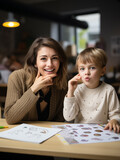 Fototapeta Londyn - teacher and students