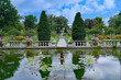 Formal garden with pond at Old Westbury, Long Island
