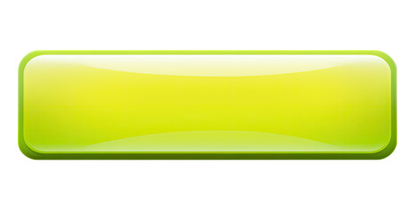 Illustration of blank green web button isolated on transparent background