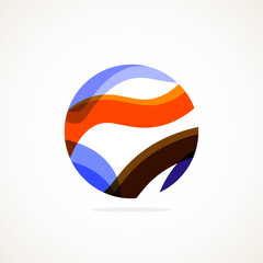 Poster - Abstract circle logo - minimalist emblem, timeless and universal shape of circle. Unique logo represent range of brands and concepts, encapsulating simplicity and creativity in single, iconic image