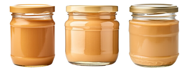 Wall Mural - Jar of peanut butter isolated
