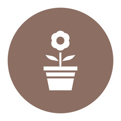 Sticker - Flower Pot Icon