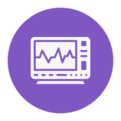 Wall Mural - Electrocardiogram Icon