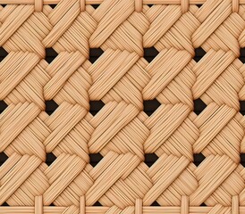 Poster - Rattan Weave Seamless Pattern