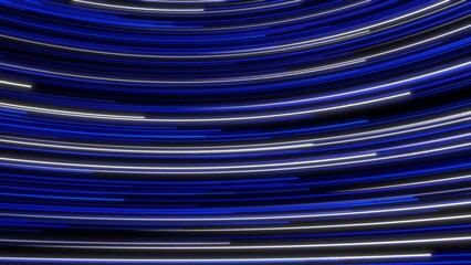 Poster - Blue light data particle flowing looped digital data transfer background, big data digital line wave business concept, 4k concept seamless loop footage 3d render