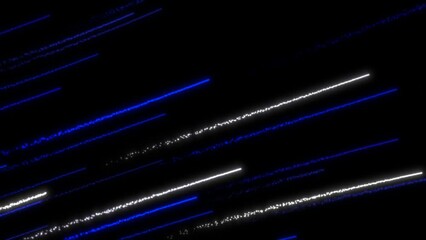 Aufkleber - Blue light data particle flowing looped digital data transfer background, big data digital line wave business concept, 4k concept seamless loop footage 3d render