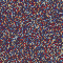 Fototapete - Abstract geometric design. Squares in multiple colors. Dark purple, light brown, dark red, blue-gray, olive. Bewitching vector illustration.