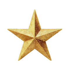 Wall Mural - golden star cut out