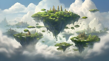 Wall Mural - floating island