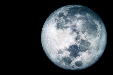 Wall Mural - moon on a dark background. elements of this image furnished by nasa