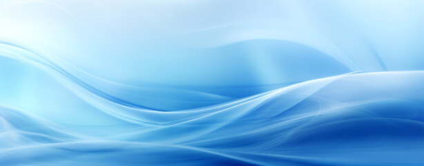 Sticker - Abstract Blue Wave Background With Semitones. Transparent Wavy Lines for Your Design.