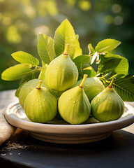 Poster - figs on a plate