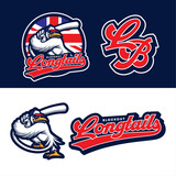 Fototapeta Młodzieżowe - Baseball mascot logo vector