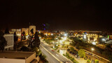 Fototapeta  - Night panorama to the center of Fez, Morocco.